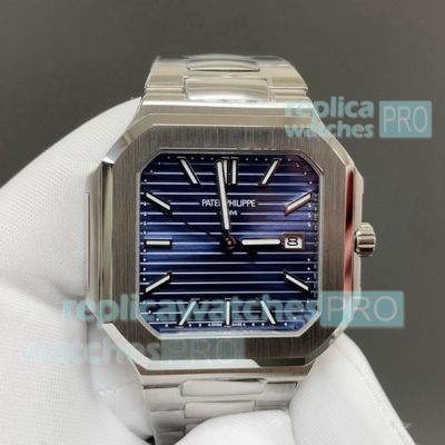 AAA Clone TWF Patek Philippe Swiss 9015 Blue Dial CUBITUS 5821 Watch 